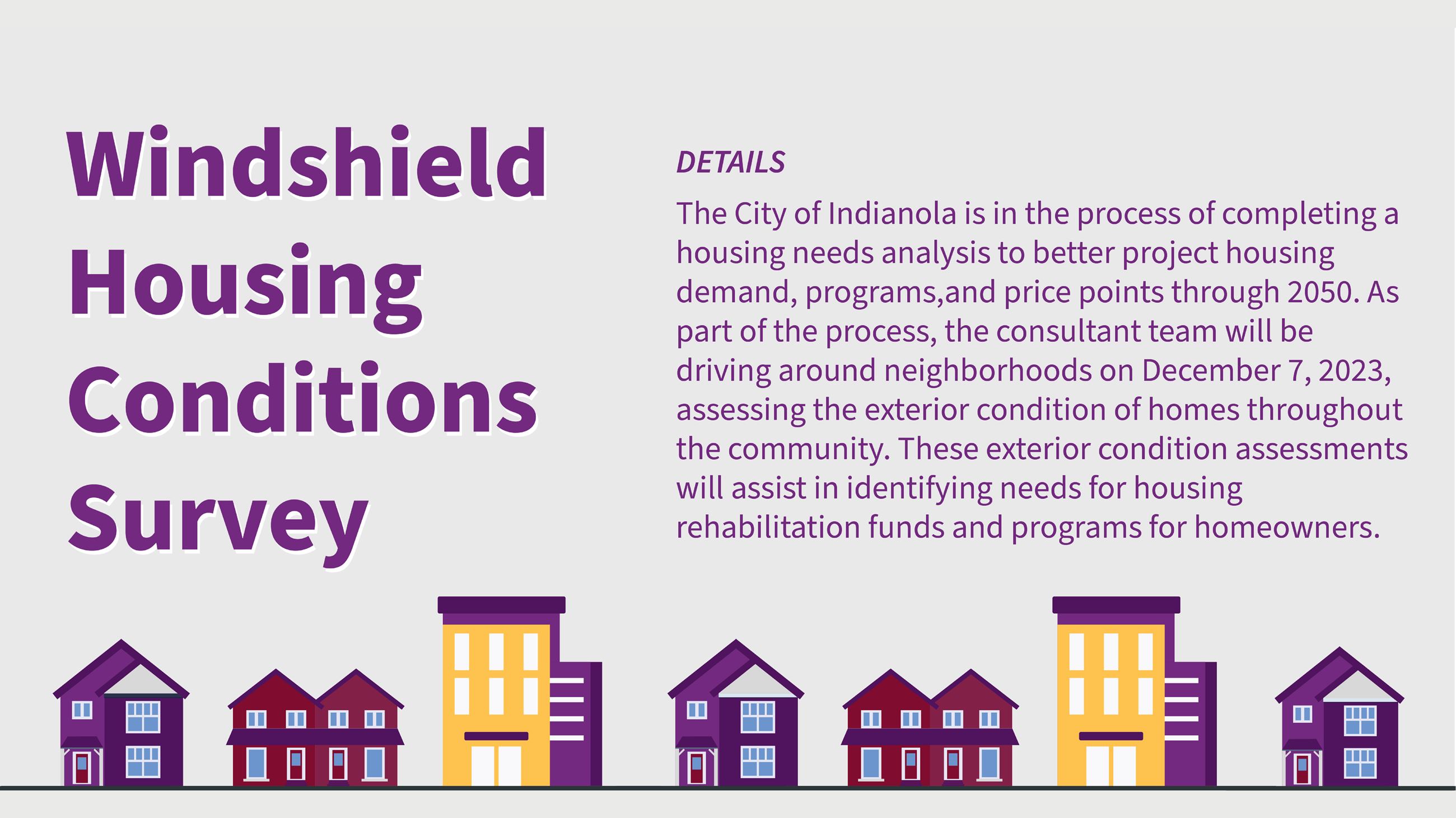 Windshield Housing Conditions Survey in Indianola on December 7, 2023