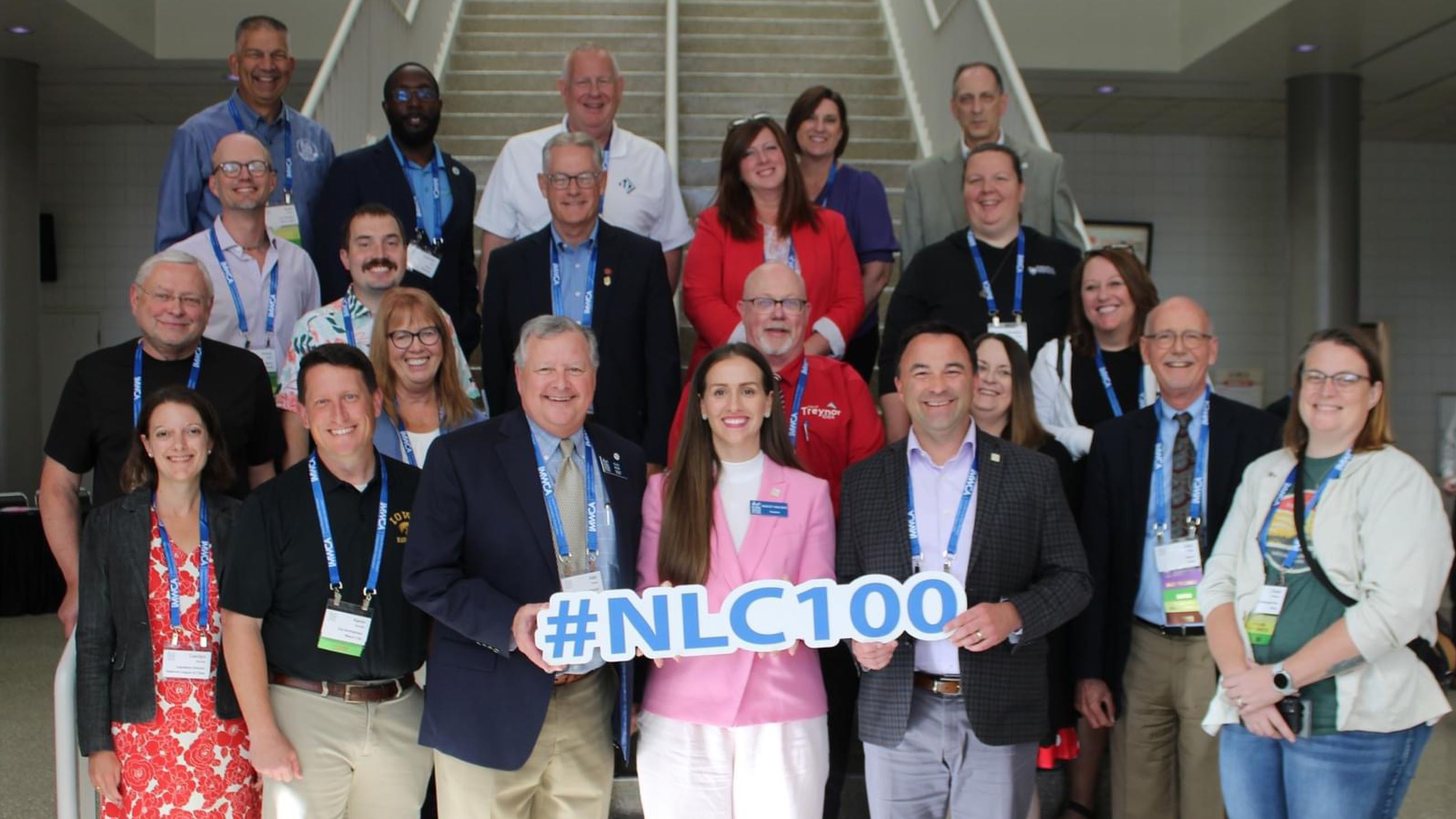 Indianola At-Large City Council Member Steve Richardson pictured with group of elected officials.