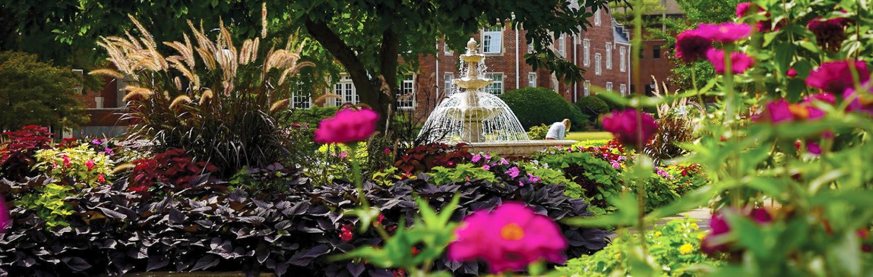 The water fountain at Buxton Park.
