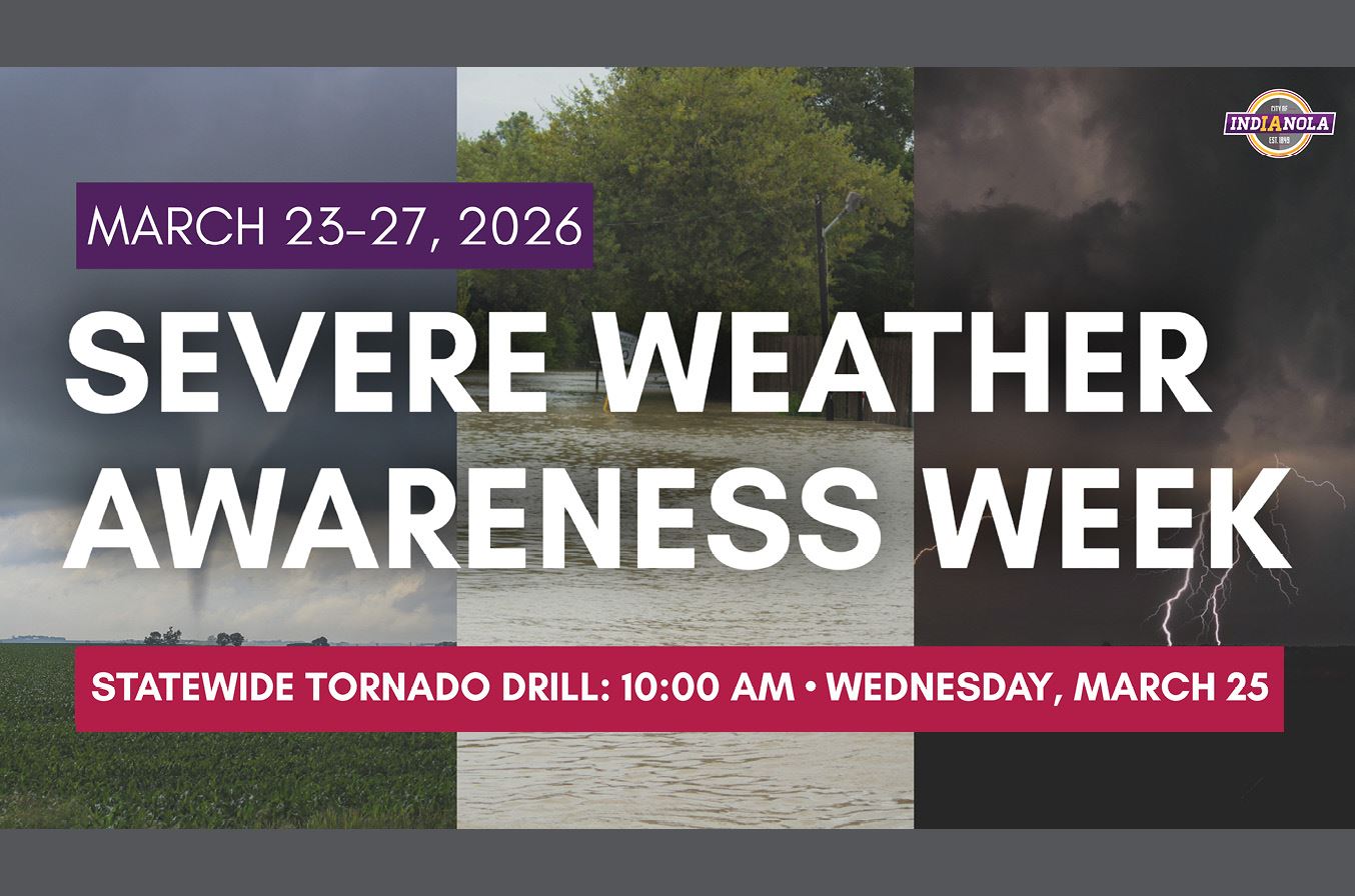 March 23-27, 2026, is Severe Weather Awareness Week in Iowa. Tornado Drill is 10 a.m. March 25.