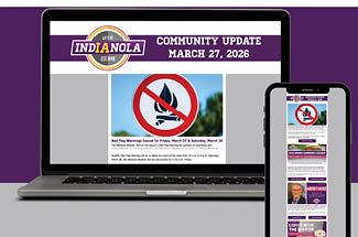 Community Update Teaser Graphic for March 27, 2026, showing newsletter on devices.