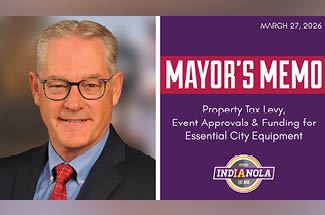 A photo of Indianola Mayor Steve Richardson for the March 27, 2026, edition of the Mayor's Memo.