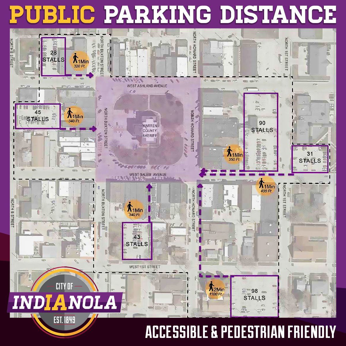 Public Parking Lots near the City Square